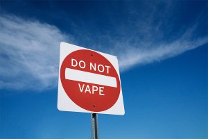 Stop vaping sign
