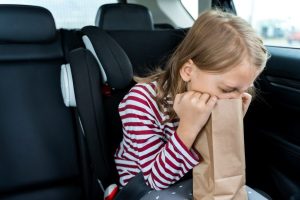 How to help a car sick child